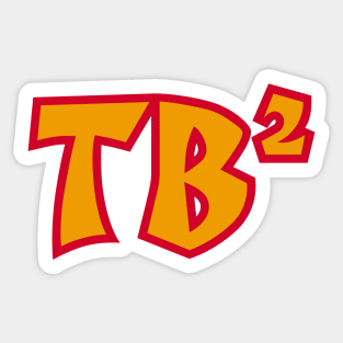 TB Squared - White Sticker